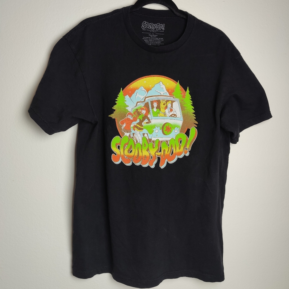 Scooby-Doo Men's Crewneck T-shirt, Black, Size L